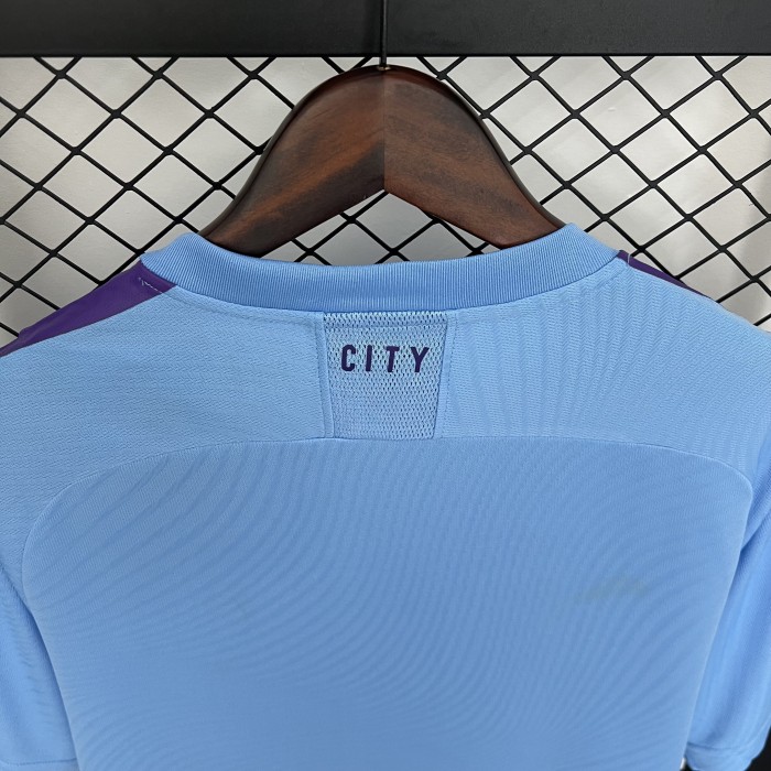Retro Jersey 2019-2020 Manchester City Home Soccer Jersey Vintage Football Shirt