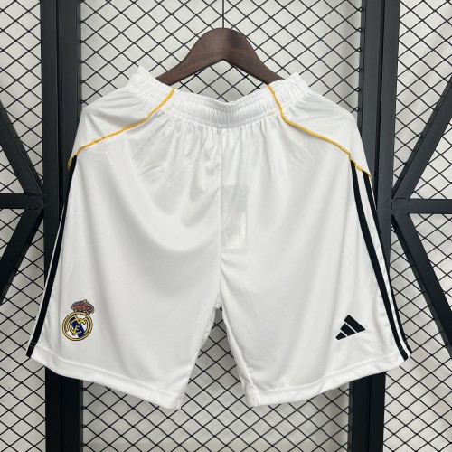 Fan Version 2025-2026 Real Madrid Home Soccer Shorts Football Shorts