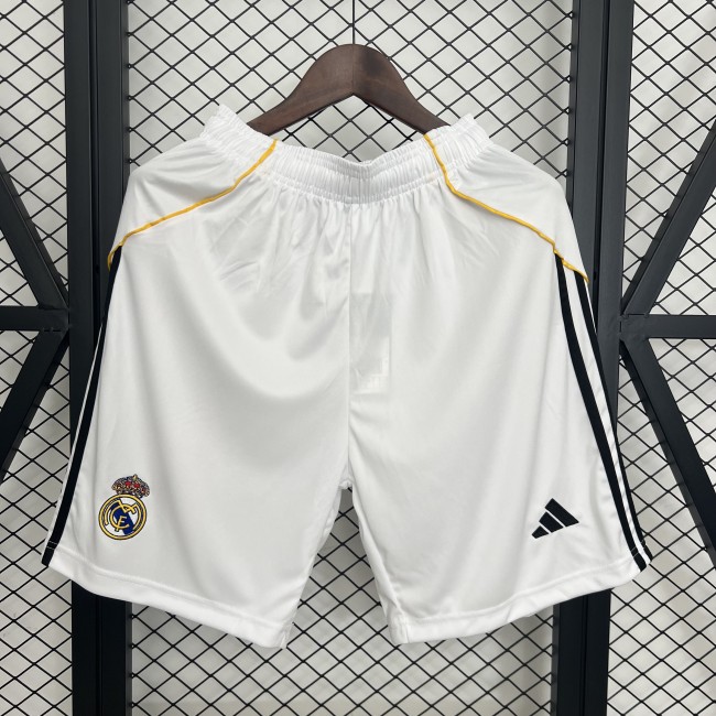 Fan Version 2025-2026 Real Madrid Home Soccer Shorts Football Shorts