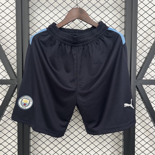 Fan Version 2025-2026 Manchester City Black Soccer Shorts Football Shorts