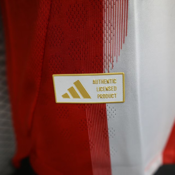 Player Version 2025-2026 Bayern Munich Home Soccer Jersey Bayern Munchen Red/White Football Shirt