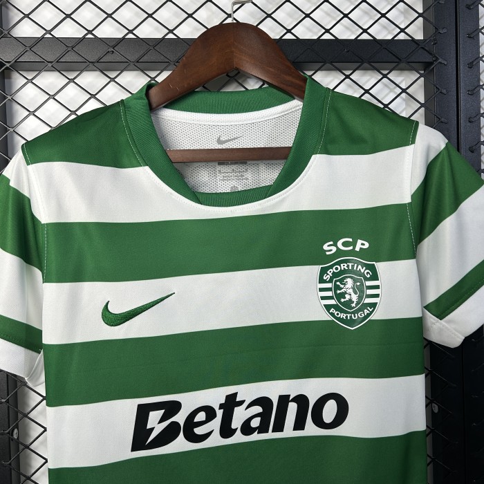 Women 2025-2026 Sporting Lisbon Home Soccer Jersey Girl Football Shirt