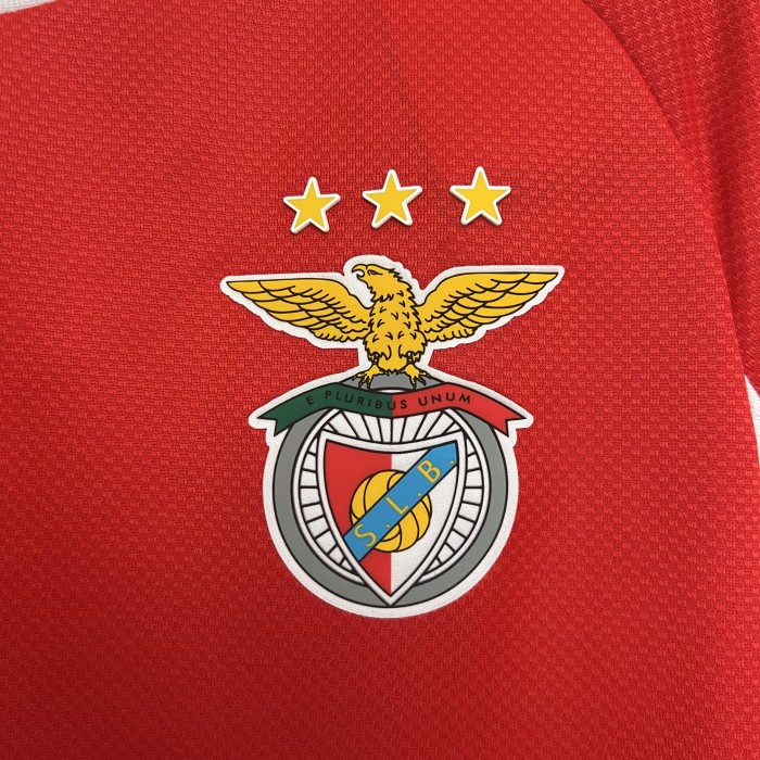 Long Sleeve Fan Version 2025-2026 Benfica Home Soccer Jersey Football Shirt