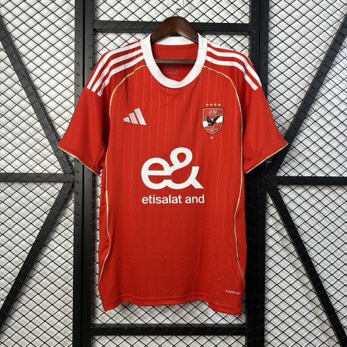 Fans Version 2025-2026 Al Ahly Home Soccer Jersey Football Shirt