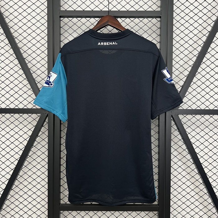 with Retro EPL Patch Retro Jersey Fan Version 2011-2012 Arsenal Away Dark Blue Soccer Jersey Vintage Football Shirt