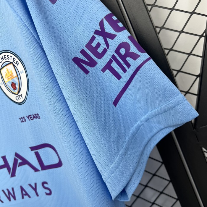 Retro Jersey 2019-2020 Manchester City Home Soccer Jersey Vintage Football Shirt