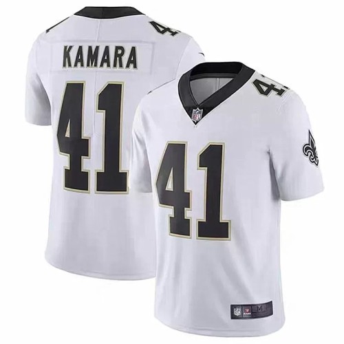 2025 New Orleans Saints 41 KAMARA White NFL Jersey