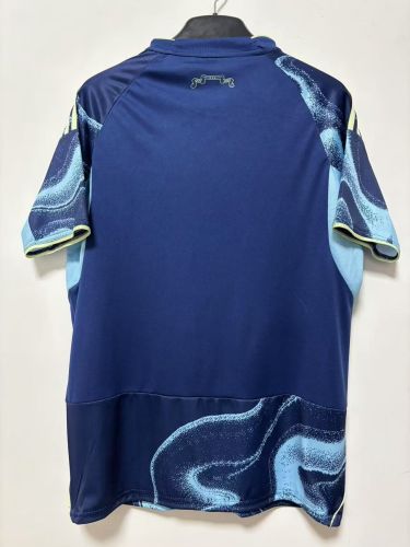 Fans Version 2025-2026 Ajax Away Blue Soccer Jersey Football Shirt