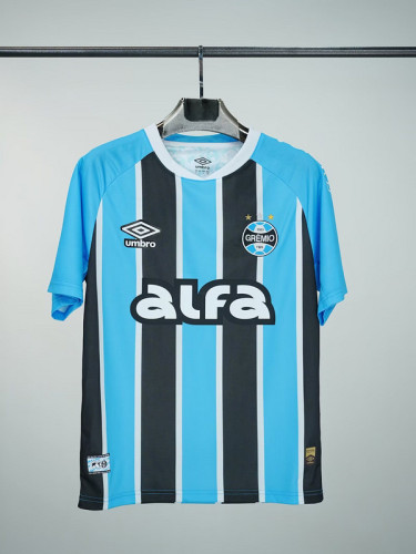 with Sponor Logo Fan Version 2025-2026 Gremio Home Soccer Jersey Football Shirt