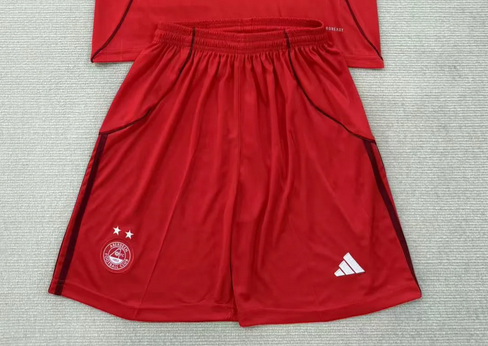 Fan Version 2025-2026 Aberdeen Home Soccer Shorts Football Shorts