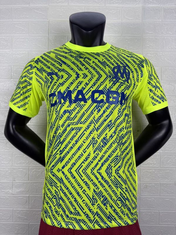 Player Version 2025-2026 Olympique de Marseille Green Special Edition Soccer Jersey White Football Shirt