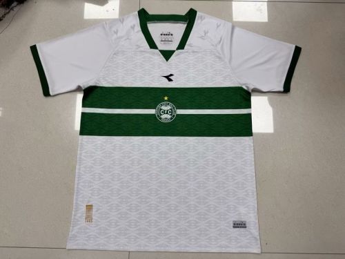 Fan Version 2025-2026 Coritiba Away White Soccer Jersey Football Shirt