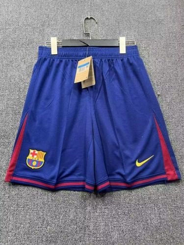 Fan Version 2025-2026 Barcelona Home Soccer Shorts Football Shorts