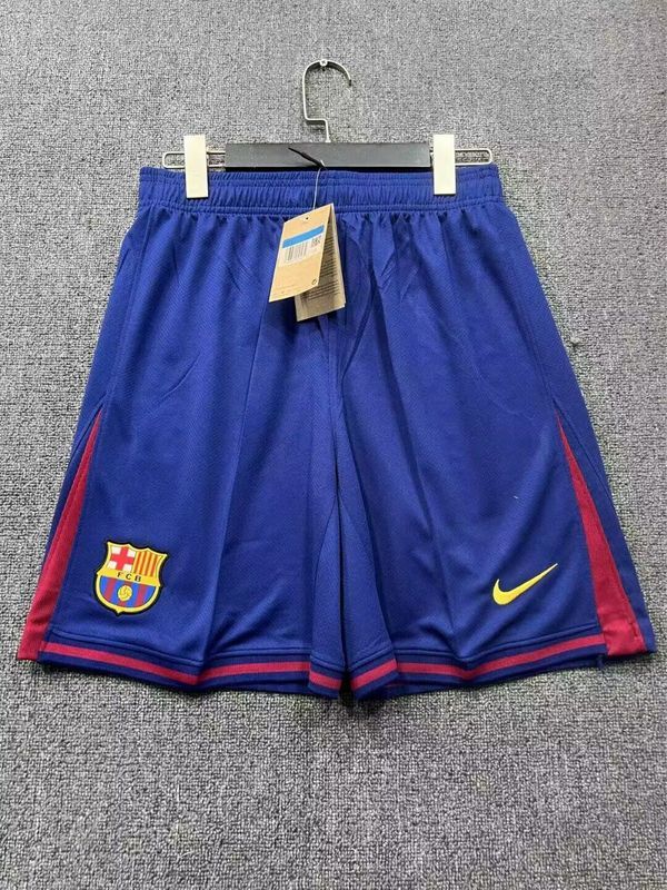 Fan Version 2025-2026 Barcelona Home Soccer Shorts Football Shorts
