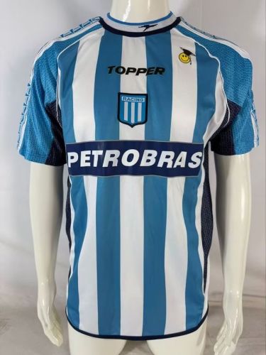 Retro Jersey 2002-2003 Argentina Racing Club Home Soccer Jersey Vintage Football Shirt