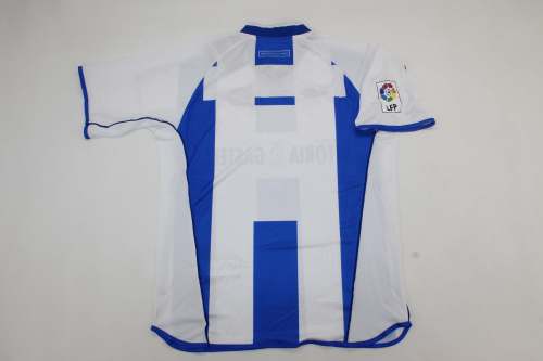 with LALIGA Patch Retro Jersey 2003-2004 Deportivo Alaves Home Soccer Jersey Vintage Football Shirt