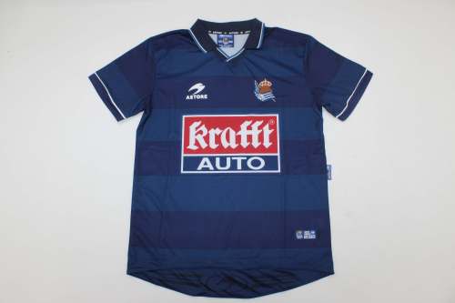 Retro Jersey 1998-2000 Real Sociedad Away Soccer Jersey Vintage Football Shirt