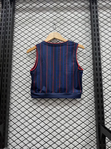 Women 2025-2026 USA Away Soccer Yoga Vest Girl Football Jersey