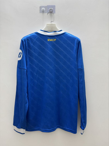 Long Sleeve Fan Version 2025-2026 Real Madrid Third Away Blue Soccer Jersey Real Football Shirt