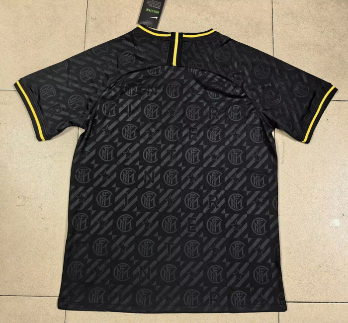 Retro Jersey 2019-2020 Inter Milan Third Away Black Soccer Jersey Inter Vintage Football Shirt