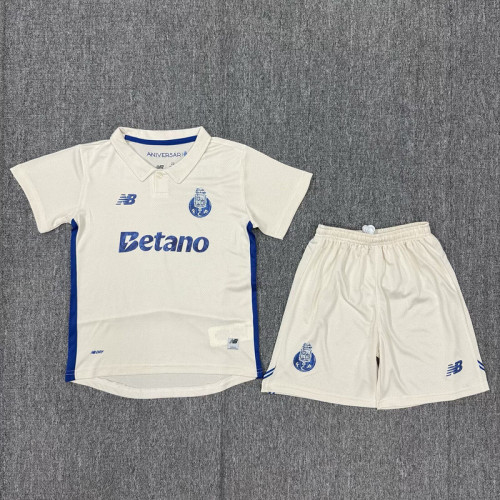 Youth Uniform Kids Kit 2025-2026 Porto Third Away Soccer Jersey Shorts Child Football Set