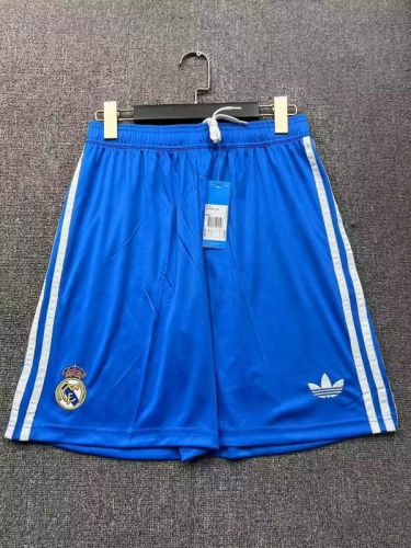 Fan Version 2025-2026 Real Madrid Third Away Blue Soccer Shorts Football Shorts