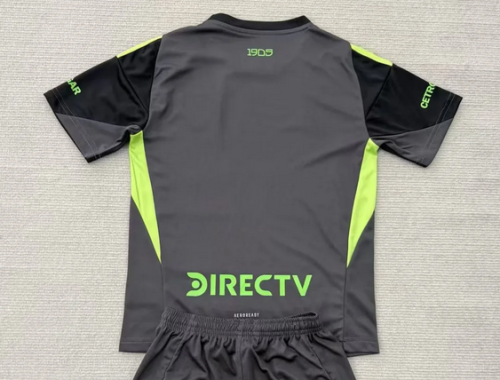 Fan Version 2025-2026 Boca Juniors Black/Grey Goalkeeper Soccer Jersey Football Shirt
