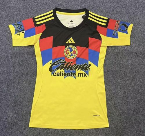 Women 2025-2026 Club America Home Soccer Jersey Girl Football Shirt