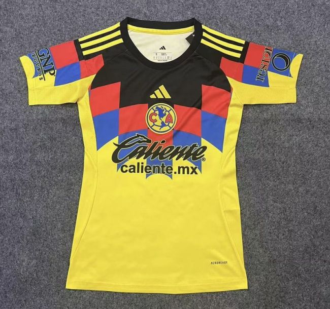 Women 2025-2026 Club America Home Soccer Jersey Girl Football Shirt