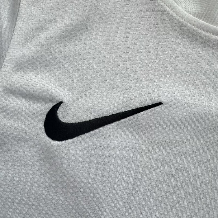 Long Sleeve Retro Youth Uniform Kids Kit 2011-2012 Santos Home Soccer Jersey Shorts Vintage Child Football Set
