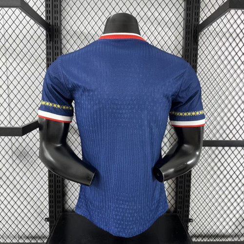 Player Version 2025-2026 PSG Blue/Red Special Edition Soccer Jersey Paris Football Maillot