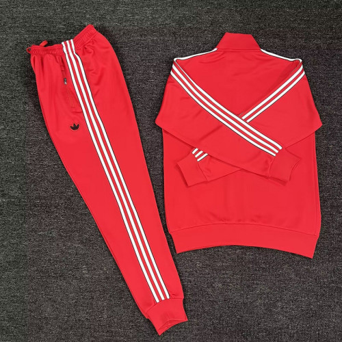 Adult 2025-2026 Benfica Red Soccer Jacket and Long pants Football Tracksuit