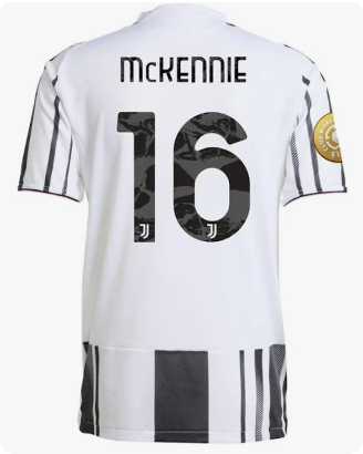 with Club World Cup Patch Maillot Juve Shirt Player Version Juventus 2025-2026 McKENNIE 16 Home Soccer Jersey Football Shirt