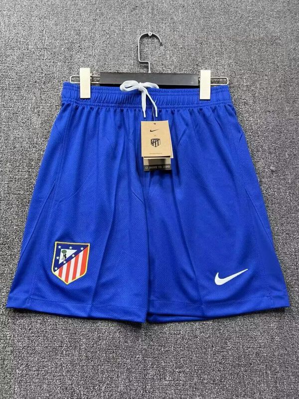 Fan Version 2025-2026 Atletico Madrid Home Soccer Shorts Football Shorts