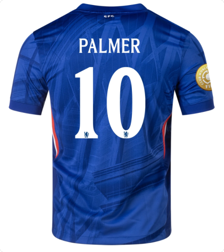 with Club World Cup Patch Fan Version 2025-2026 Chelsea PALMER 10 Home Soccer Jersey Football Shirt