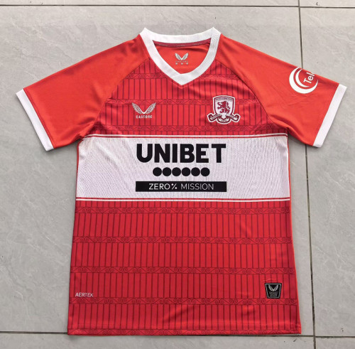 Fans Version 2025-2026 Middlesbrough Home Soccer Jersey Football Shirt