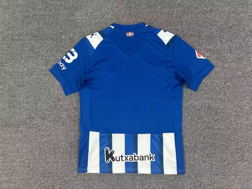 with LALIGA Patch Fan Version 2025-2026 Deportivo Alaves Home Soccer Jersey