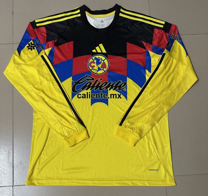 Long Sleeve Fan Version 2025-2026 Club America Aguilas Home Soccer Jersey Football Shirt