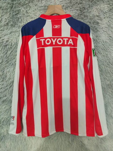 Long Sleeve Retro Jersey 2006-2007 Chivas Home Soccer Jersey Vintage Football Shirt