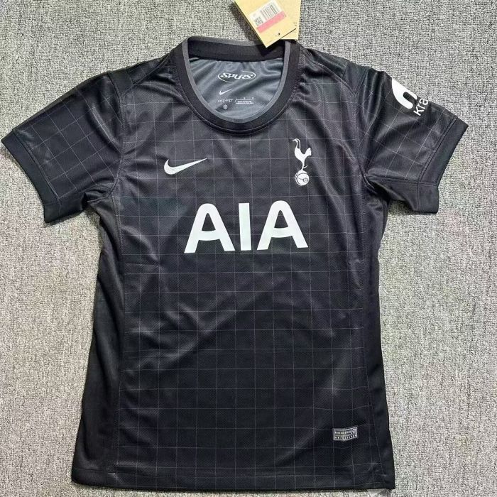 Women 2025-2026 TOT Away Black Soccer Jersey Girl Football Shirt