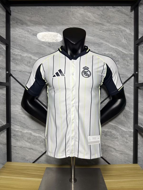 Player Version 2025-2026 Real Madrid USpack Baseball Jersey MLB Shirt