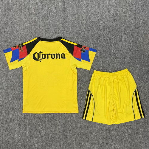 Youth Uniform Kids Kit Club America 2025-2026 Home Soccer Jersey Shorts Child Football Set