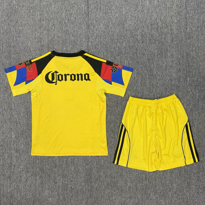 Youth Uniform Kids Kit Club America 2025-2026 Home Soccer Jersey Shorts Child Football Set