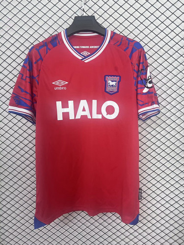 Fan Version 2024-2025 Ipswich Town Away Red Soccer Jersey Football Shirt