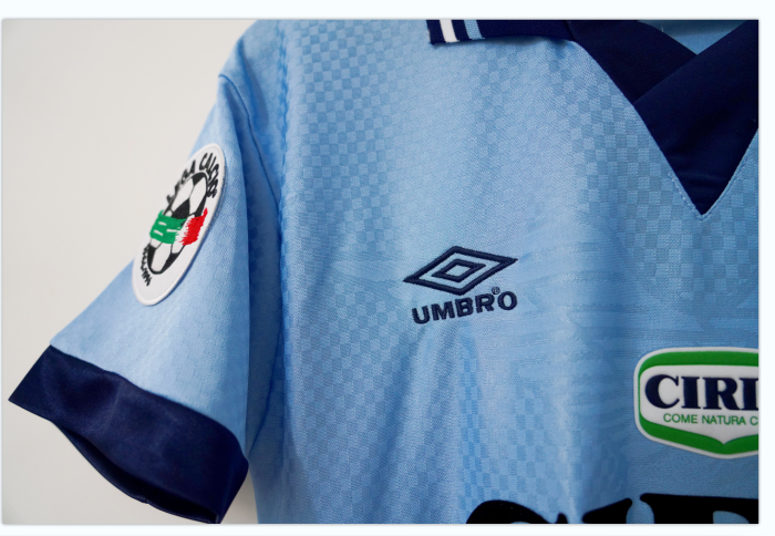 with Serie A Patch Retro Jersey 1996-1997 Lazio Home Soccer Jersey Vintage Football Shirt