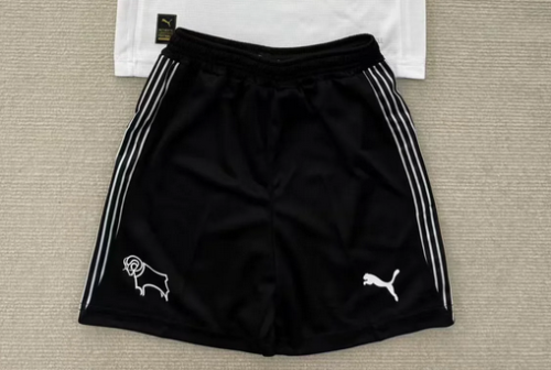 Fan Version 2025-2026 Derby County Home Soccer Shorts Football Shorts