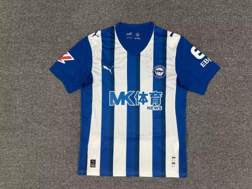 with LALIGA Patch Fan Version 2025-2026 Deportivo Alaves Home Soccer Jersey