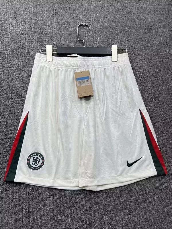 Fan Version 2025-2026 Chelsea Away White Soccer Shorts Football Shorts