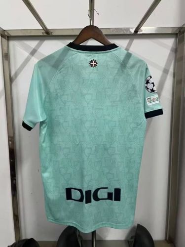 with UCL Patch Fan Version 2025-2026 Athletic Bilbao Third Away Green Soccer Jersey Football Shirt