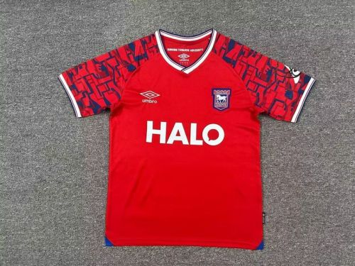 Fan Version 2025-2026 Ipswich Town Away Red Soccer Jersey Football Shirt